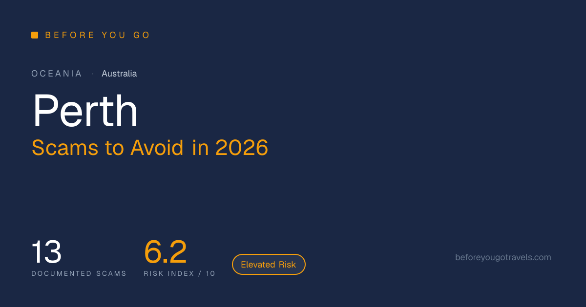 Perth Scams to Avoid in 2026: 13 Tourist Warnings (Australia)