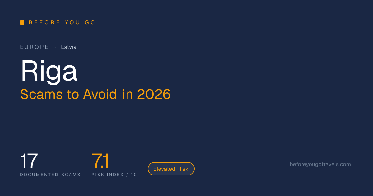Riga Scams to Avoid in 2026: 17 Tourist Warnings (Latvia)